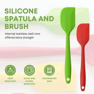 ชุดตะหลิวยางซิลิโคนสำหรับอบทำอาหารและผสมทนความร้อนสูงไม่ติดเครื่องล้างจานปลอดภัย - Product Image 4