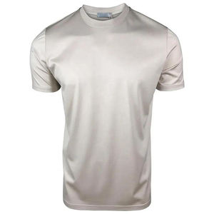 2025 luxe col rond doux brillant blanc hommes t-shirts personnalisé Fitness Double mercerisé Pima coton hommes t-shirts - Product Image 6