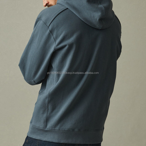 Sweat à capuche zippé pour homme en coton pur avec capuche en polaire biologique Sweat-shirts à capuche pour homme Sweat-shirts à fermeture éclair personnalisés - Product Image 6