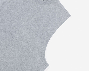 Camiseta sin mangas holgada de algodón de 300 g/m² para hombre, diseño de logotipo personalizado, top sin mangas oversize para verano - Product Image 3