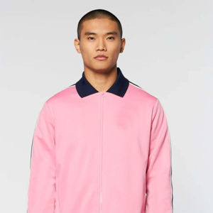 2025 dernière à la mode de haute qualité polaire formation survêtements hommes deux pièces ensemble imprimé côté rayure pour hommes survêtement - Product Image 1