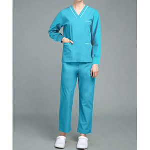 La mejor calidad Unisex Enfermería Scrubs Hospital Trajes de verano Quirúrgico Scrub Sets Plus Size Uniforme para el personal de los médicos - Product Image 1