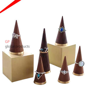 ไม้ตกแต่งด้วยทองฐานแหวนยืนกรวยรูปร่างเครื่องประดับออแกไนเซอร์ - Product Image 1