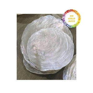 Ornement de coquille de capiz poli pour la décoration de vacances, coquille naturelle faite à la main pour l'artisanat, les lampes et la conception de rideaux - Product Image 4