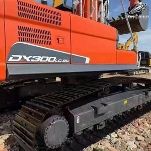 Excavatrice Doosan DX300 d'occasion, 30 tonnes, godet de 1,5 m³, marque coréenne d'origine, grande excavatrice sur chenilles, faible nombre d'heures, certifiée CE - Product Image 6