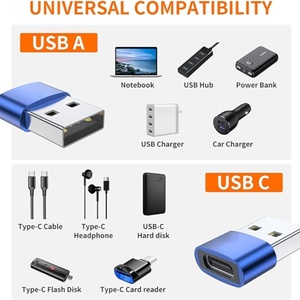 Adattatore USB C OTG tipo C a USB alimentatore nuovissimo adattatore WiFi protezione OTP per iPhone 13 12 Pro Max Airpods 2 3 telefono - Product Image 5