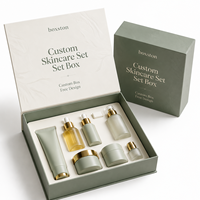 Emballage personnalisé en boîte magnétique pour ensemble de sérums de soin de la peau avec fournisseur d'emballages cosmétiques et de boîtes cadeaux haut de gamme