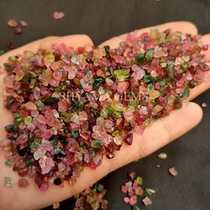 Natural Multi Tourmaline Raw Rough Crystal Stones Mixed Color Loose Gemstone for <b>Jewelry</b> Making at Wholesale Factory Price - Product Image 4