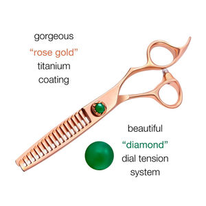 Ciseaux de salon de coiffure pour droitier en acier inoxydable 4Cr13 contemporains personnalisables Pointe de lame affûtée de précision ultime - Product Image 4