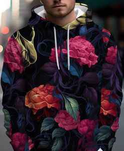 Premium Men's Pullover <b>Hoodie</b> Ultra Cozy and Comfortable 100% Cotton Embroidered Plain Dyed with Digital Printing for Winter - Product Image 4