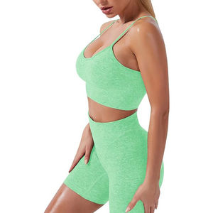 Pantalones de Yoga para mujer de alta calidad, nuevo diseño, poliéster/nailon, secado rápido, transpirable, cintura elástica, OEM, traje deportivo para Fitness, venta al por mayor - Product Image 3