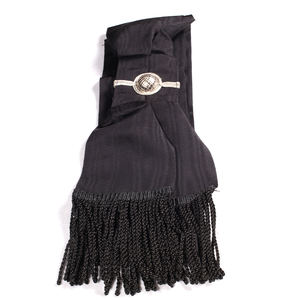 Ceinture de cérémonie noire en gros avec tissu brodé et badges d'uniforme de décoration en dentelle - Product Image 3