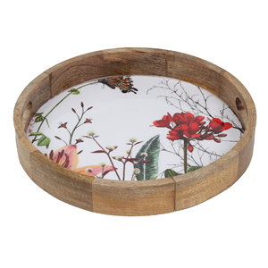 Printed Wooden Serving Tray with Bowls for Home and <b>Hotel</b> Use Available at Bulk <b>Supply</b> Serving Tray Luxury - Product Image 2