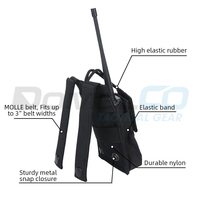Pochette tactique confortable pour radio talkie-walkie Molle en polyester 1000D