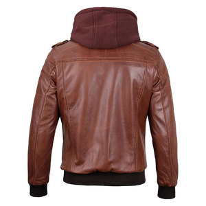 Veste en cuir pour hommes de haute qualité, mode grande taille, nouveauté, vêtements d'extérieur respirants, fermeture éclair, équitation en moto - Product Image 6