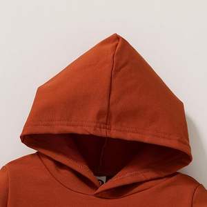 Conjunto de Dos Piezas de Invierno para Niños, Sudadera con Capucha y Pantalones de Forro Polar de Alta Calidad, Transpirable, Resistente al Viento, Diseño Personalizado OEM - Product Image 2