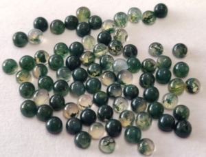 มอสอาเกตคุณภาพ AAA ธรรมชาติ ขนาด 3 มม. ถึง 8 มม. ทรงกลมแบบคาโบชอง คุณภาพสูงสุด - Product Image 6