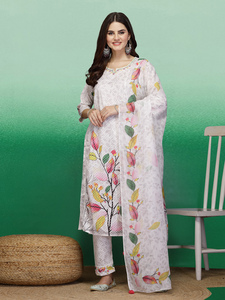 Kurtis Rama, Kurti Indio Pakistaní para Mujer, Listo para Usar, Diseño Simple, Hermoso Trabajo de Hilo, Bordado en Algodón, Kurti Recto de Verano - Product Image 3