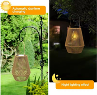 Lampes solaires en rotin, lampes solaires fabriquées à partir de matériaux naturels, lampes faites à la main, décoration intérieure, décoration intérieure écologique, vente en gros.