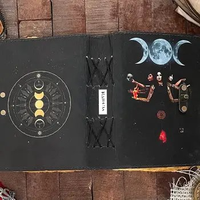 Lune Déesse Sorcellerie Potter Cadeaux Marchandise gothique Vampire Diaries Spell Journal en cuir Cahier d'écriture Deckle Edge Pap