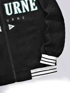 Veste de baseball réversible de luxe en laine pour hommes Veste universitaire de style letterman Veste respirante à décor brodé pour hommes - Product Image 5