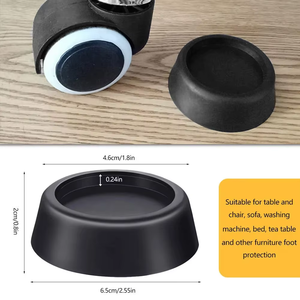 4 pièces Patins anti-vibration en caoutchouc, pieds antidérapants silencieux, rehausseurs pour <span class=keywords><strong>machine</strong></span> <span class=keywords><strong>à</strong></span> <span class=keywords><strong>laver</strong></span>, amortisseurs de support, patins antidérapants - Product Image 3