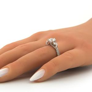 Vidhi Jewelry 2024 Unisex 18K chapado en oro plata esterlina 925 diamante Moissanite anillo nuevo diseño regalo de moda boda - Product Image 3