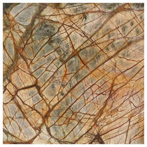 Rain Forest Brown Marble Slabs Waterproof Big Slab for Kitchen <b>Bathroom</b> Staircase Outdoor Indoor Use for Villa Hospital 1-Year - Product Image 2