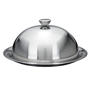 Couverture de gâteau en acier inoxydable couverture de couvercle de cuisine alimentaire dôme pâtisserie vitrine gâteau couvrant meilleure vente vente - Product Image 6