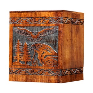 Boîte de rangement élégante pour cendres de crémation pour hommes et femmes adultes, urne funéraire commémorative pour honorer les êtres chers - Product Image 1