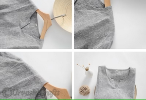 Summer 100% Cotton Plus Size Men'S T-<b>Shirts</b> Thin <b>Linen</b> <b>Short</b> <b>Sleeves</b> Casual V Neck T <b>Shirts</b> Casual Wear <b>Linen</b> T-<b>Shirts</b> Wholesale - Product Image 5