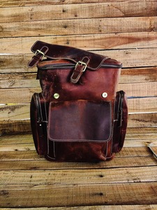 <b>Leather</b> Backpack Handmade <b>Rucksack</b> Personalised <b>Laptop</b> Trekking Backpack <b>Leather</b> Hiking Bag Men Women - Product Image 3