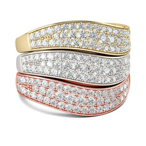 Jeulia 18K Gold Plated Sterling <b>Silver</b> <b>Stacking</b> <b>Ring</b> Set with Zircon Gemstone - Product Image 2