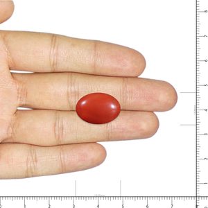 พลอยปะการังสีแดงทรงสี่เหลี่ยม 9.89 กะรัต ได้รับการรับรองจาก GIA หินธรรมชาติสีเหลืองเขียวขาว ขัดเงา ผ่านการอบความร้อน - Product Image 3