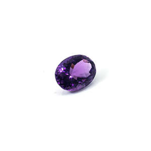 Ametyste naturelle du Brésil 18,35 carats, cristal de quartz ovale, pierre précieuse de qualité supérieure, polie, transparente, taille personnalisable, certifiée IGI - Product Image 4