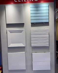 Armstrong Modern Design 60x60 1200x600mm Panneau de laine minérale <span class=keywords><strong>acoustique</strong></span> Carreaux de <span class=keywords><strong>plafond</strong></span> ignifuges pour hôtel appartement <span class=keywords><strong>Faux</strong></span> plafonds - Product Image 3