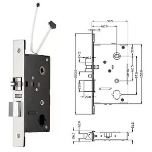 Yelock không thấm nước bền chống trộm thông minh khách sạn khóa thép không gỉ RFID khách sạn thẻ chìa khóa cửa khóa với prousb phần mềm - Product Image 6