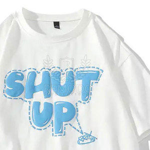T-shirts à impression en relief pour adultes, 100% coton, légers, style unique, vente en gros - Product Image 4