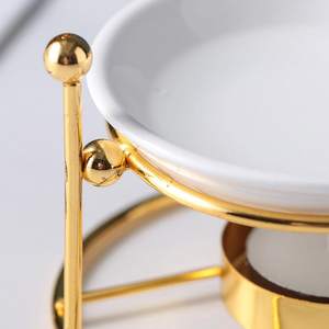 Gold Oil <b>Burner</b> Candle Tealight Holder <b>Wax</b> <b>Melt</b> & Tart <b>Burner</b> for Home Decor - Product Image 4