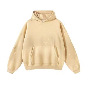 Street wear sweat à capuche uni imprimé graphique dtg sweat à capuche en détresse soleil délavé encre douleur éclaboussures sweats à capuche - Product Image 3