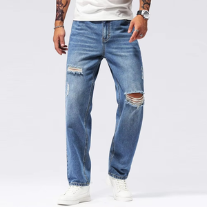Venta al por mayor 2025 Hombres Ropa Jeans Logotipo Personalizado Nueva Moda Jeans para Hombres Precio Barato Alta Calidad Jeans Pantalones con estilo - Product Image 4