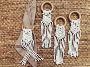 Meilleure vente de qualité supérieure 100% coton macramé ronds de serviette maison Table à manger décoration pour les fêtes prix de gros - Product Image 6