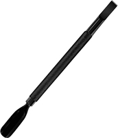 Pousse-cuticules et cuillère nettoyante pour ongles professionnels réutilisables, plaqués or, double face, en acier inoxydable