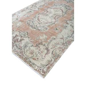 Tapis en laine noué à la main de grande taille, motif médaillon rouge et orange, pour salon, couloir rectangulaire - Pae-2885 - Product Image 2