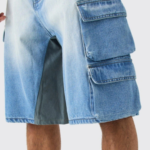 Trendy Design Breathable Multi Pocket <b>Denim</b> <b>Shorts</b> For <b>Men</b> Stylish Design / Cotton Blend Fabric With Custom Logo Wholesale Rate - Product Image 3
