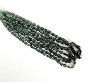 Turmalina azul indicolita natural, piedras lisas, 4 hebras, natural, para la elaboración de joyería fina, piedra preciosa - Product Image 1