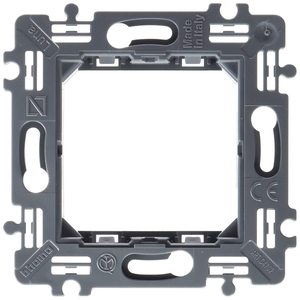 Supporto a 2 moduli per scatola quadrata (Bticino Luna C4702) - Product Image 1