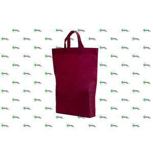 Sac à poignée bouclée bordeaux 40x50+10cm 60gsm Novotex TNT 250 pièces B2B - Product Image 1