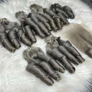 ผมดิบแบบเด้งดึ๋งสำหรับต่อผมยาว44สีทำจากเส้นผมมนุษย์ - Product Image 3