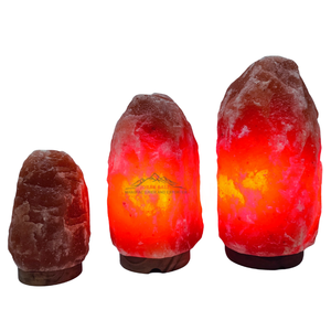 CE Certified Factory Direct Wholesale Himalayan Salt <b>Lamps</b> Reddish Tone with Feng Shui Style Carved Technique Custom Sizes - Product Image 1